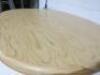 Designer Style Solid Oak & Ply, Waxed Wood Caf&eacute; Table, Size H74 x W100 x D74cm. - 6