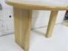 Designer Style Solid Oak & Ply, Waxed Wood Caf&eacute; Table, Size H74 x W100 x D74cm. - 3