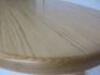 Designer Style Solid Oak & Ply, Waxed Wood Caf&eacute; Table, Size H74 x W100 x D74cm. - 5