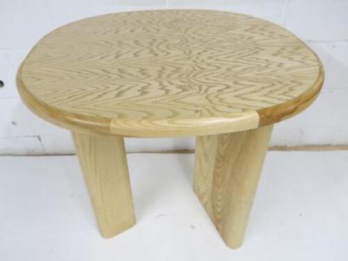 Designer Style Solid Oak & Ply, Waxed Wood Caf&eacute; Table, Size H74 x W71 x D74cm.