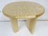 Designer Style Solid Oak & Ply, Waxed Wood Caf&eacute; Table, Size H74 x W71 x D74cm.