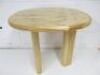 Designer Style Solid Oak & Ply, Waxed Wood Caf&eacute; Table, Size H74 x W71 x D74cm.