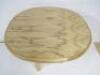 Designer Style Solid Oak & Ply, Waxed Wood Caf&eacute; Table, Size H74 x W71 x D74cm. - 2