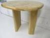 Designer Style Solid Oak & Ply, Waxed Wood Caf&eacute; Table, Size H74 x W71 x D74cm. - 3