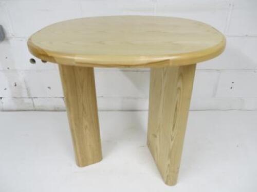 Designer Style Solid Oak & Ply, Waxed Wood Caf&eacute; Table, Size H74 x W71 x D74cm.