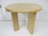 Designer Style Solid Oak & Ply, Waxed Wood Caf&eacute; Table, Size H74 x W71 x D74cm.
