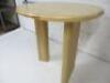 Designer Style Solid Oak & Ply, Waxed Wood Caf&eacute; Table, Size H74 x W71 x D74cm. - 3