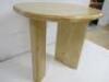 Designer Style Solid Oak & Ply, Waxed Wood Caf&eacute; Table, Size H74 x W71 x D74cm. - 4