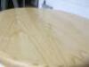 Designer Style Solid Oak & Ply, Waxed Wood Caf&eacute; Table, Size H74 x W71 x D74cm. - 6