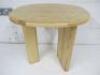 Designer Style Solid Oak & Ply, Waxed Wood Caf&eacute; Table, Size H74 x W71 x D74cm.