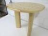 Designer Style Solid Oak & Ply, Waxed Wood Caf&eacute; Table, Size H74 x W71 x D74cm. - 3