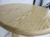 Designer Style Solid Oak & Ply, Waxed Wood Caf&eacute; Table, Size H74 x W71 x D74cm. - 6