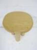 Designer Style Solid Oak & Ply, Waxed Wood Stool, Size H51 x W45 x D45cm. - 2