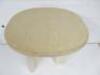 Designer Style Solid Oak & Ply, Bleached Wood Caf&eacute; Table, Size H74 x W71 x D74cm. - 2