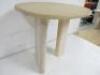 Designer Style Solid Oak & Ply, Bleached Wood Caf&eacute; Table, Size H74 x W71 x D74cm. - 4