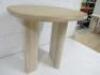 Designer Style Solid Oak & Ply, Bleached Wood Caf&eacute; Table, Size H74 x W71 x D74cm. - 4