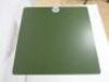 Hay Palissade Cone Metal Table in Olive Green with Square Table Top & Conrete Base, Size H74 x W65 x D65cm. - 5