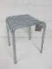 Boxed/New Hay Palissade Hot Galvanised Outdoor Stool, Size H45cm.