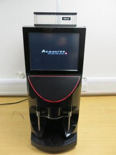 Aequator Swiss Made Commercial Bean To Cup Touch Screen Coffee Machine, Model Brasil Touch II, S/N 6632003017. Comes with 1 Key.