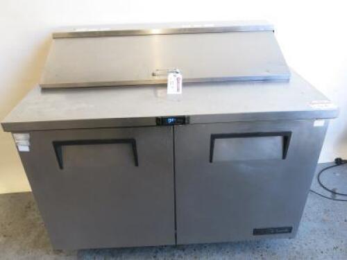 True Chilled Salad Preparation Counter, Model TSSU-48-12, S/N 8738557.