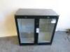 Polar 2 Door Back Bar Drinks Cooler, GL002-03. Size H90 x W90 x D50cm.  NOTE: missing shelf clips. - 2