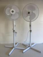 2 x Knight 16" Pedestal Stand Fans, Model 915336