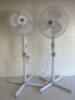 2 x Knight 16" Pedestal Stand Fans, Model 915336