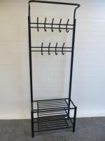 Black Metal Cloakroom Stand.