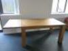 Solid Oak Dining Table with Expendable Section. Size H88 x W150 x D90cm. - 2