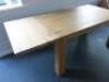 Solid Oak Dining Table with Expendable Section. Size H88 x W150 x D90cm. - 3