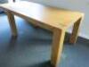 Solid Oak Dining Table with Expendable Section. Size H88 x W150 x D90cm. - 4