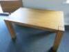 Solid Oak Dining Table with Expendable Section. Size H88 x W150 x D90cm. - 5