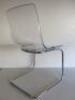 4 x Clear Perspex IKEA Torias Chair, Design Carl Ojerstam. - 4