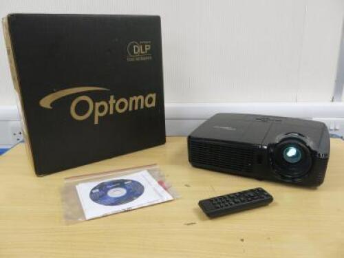 Optoma DLP Projection Display, Model DS329. Comes with Remote, CD User Guide, Power Supply & Original Box.