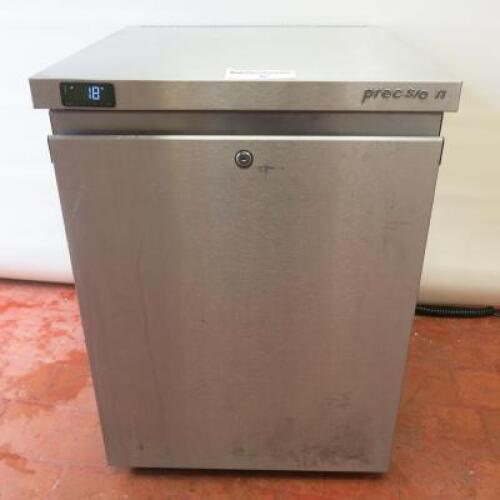 Precision Stainless Steel Undercounter Freezer, Model LPU150, S/N 153352. Comes with User Manual.