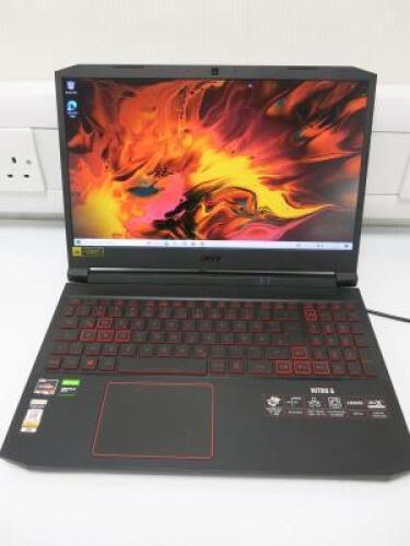 Acer 15.5 Nitro 5 Laptop, Model N20C1. Running Windows 10 Home, AMD Ryzen 7 4800H with Radeon Graphics, 8.00GB RAM, 475GB HDD. Comes with Power Supply & Original Box.