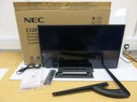 NEC 32" Display Monitor, Model E328. Comes in Original Box with Wall Bracket.