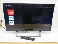 Sony Bravia 32" TV, Model KDL32WD756. Dom 02/21. Comes with Remote Control. NOTE: requires power supply.