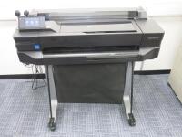 HP DesignJet T520 Inkjet 24" Wide Format ePrinter S/N CN647P7M02D, DOM 04/2016. NOTE: requires inks.