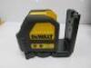 DeWalt Self Level Multi Line Laser Kit to Include: 1 x Laser, Model DCE088G, 1 x Li-ion 10.8V Rechargeable Battery, Model DCB127, 1 x Charger, Model DCB107 x Carry Case, Goggles & Instruction Manual - 3