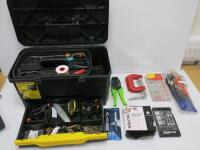 Stanley 1 Touch Tool Box with An Assortment of Tools ( As Viewed/Pictured).