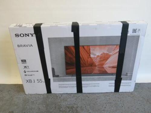 Sony Bravia 55" 4 K Ultra HD Google TV, Model KD-55X80J. DOM 07/21. Comes with Remote & Instruction Manual.