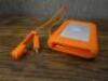 Lacie Rugged 2TB External HDD with Neil Poulton Design Orange Rubber Protector, Model LRD0TU1. - 2