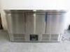 Sterling Pro Cobus 3 Door Refrigerated Prep Counter, Model SPU303, Size H85 x W136 x D70cm.