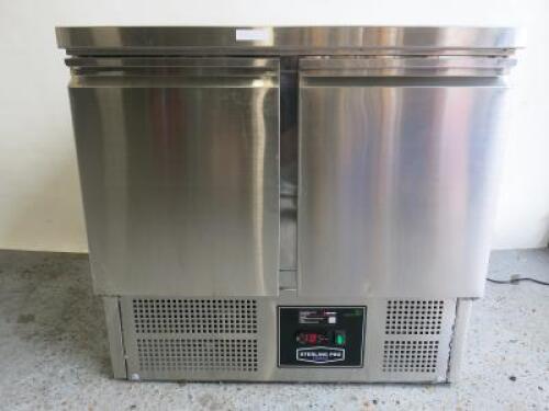 Sterling Pro Cobus 2 Door Refrigerated Prep Counter, Model SPU201, Size H85 x W90 x D70cm.