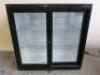 Polar Double Door Under Counter Drinks Display Refrigerator, Model GL003-05, S/N CK190301139, Size H90 x W90 x D52cm.