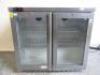Osborne 2 Door Under Counter Drinks Display Refrigerator, Model 220E, S/N 22686/1016, Size H80 x W90 x D53cm.