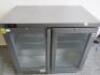 Osborne 2 Door Under Counter Drinks Display Refrigerator, Model 220E, S/N 22686/1016, Size H80 x W90 x D53cm. - 2