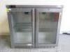 Osborne 2 Door Under Counter Drinks Display Refrigerator, Model 220E, S/N 221687/1016, Size H80 x W90 x D53cm.