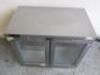 Osborne 2 Door Under Counter Drinks Display Refrigerator, Model 220E, S/N 221687/1016, Size H80 x W90 x D53cm. - 2